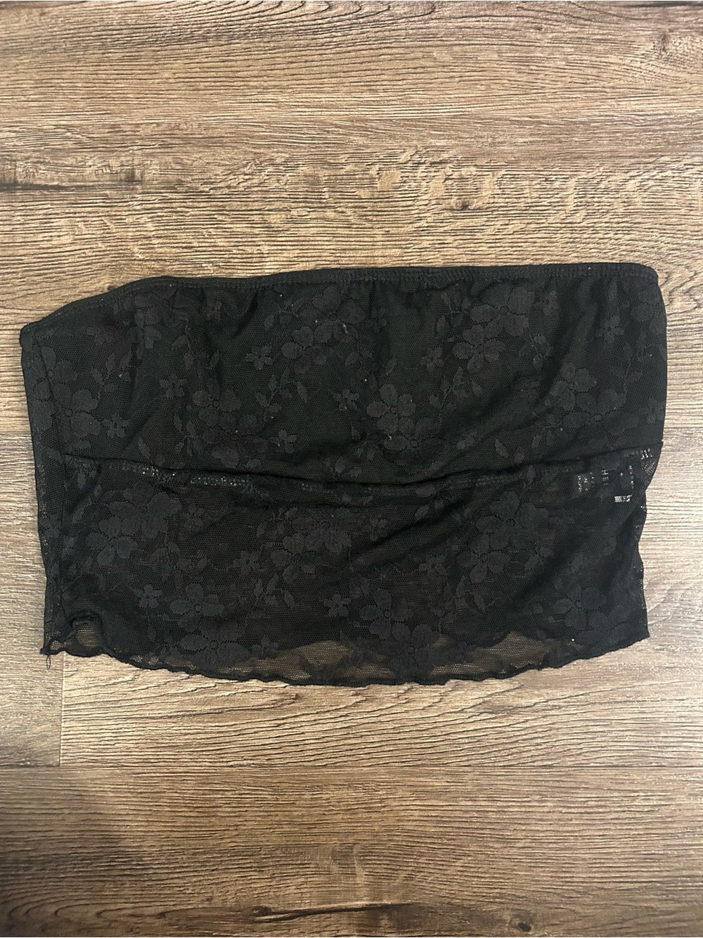 Black Lace Tube Top